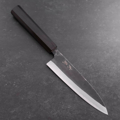 Funayuki Sabaki Blue Steel #2 Kurouchi Ebony Handle 165mm-[Musashi]-[Japanese-Kitchen-Knives]