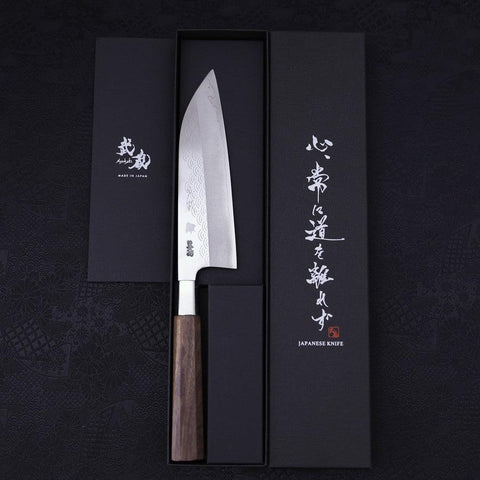 Funayuki Silver Steel #3 Hamachidori Walnut Handle 165mm-[Musashi]-[Japanese-Kitchen-Knives]