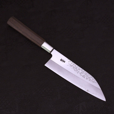 Funayuki Silver Steel #3 Karakusa Walnut Handle 165mm-[Musashi]-[Japanese-Kitchen-Knives]