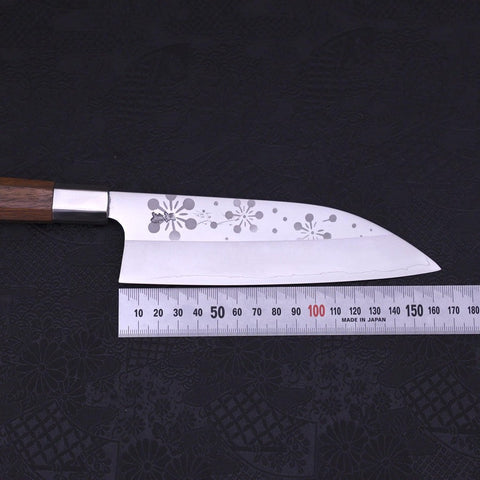 Funayuki Silver Steel #3 Kazahana Mango de Nogal 165mm