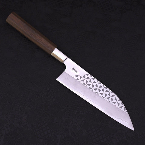 Funayuki Silver Steel #3 Origami Kazaguruma Walnut Handle 165mm-[Musashi]-[Japanese-Kitchen-Knives]