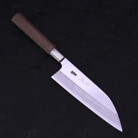 Funayuki Silver Steel #3 Walnut Handle 165mm-[Musashi]-[Japanese-Kitchen-Knives]