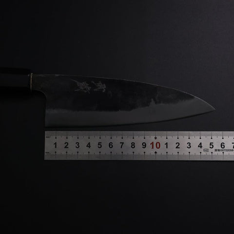 Funayuki White Steel #2 Kurouchi Buffalo Magnolia Handle 150mm-[Musashi]-[Japanese-Kitchen-Knives]