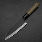 Funayuki White Steel #2 Kurouchi Buffalo Magnolia Handle 155mm-[Musashi]-[Japanese-Kitchen-Knives]
