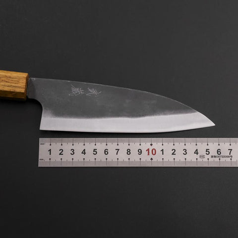 Funayuki White Steel #2 Kurouchi Yaki Urushi Handle 155mm (6.1”)-[Musashi]-[Japanese-Kitchen-Knives]
