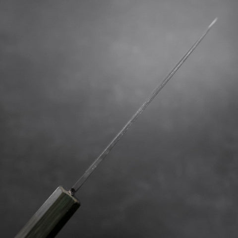 Funayuki White Steel #2 Kurouchi Mango Urushi Verde 150mm