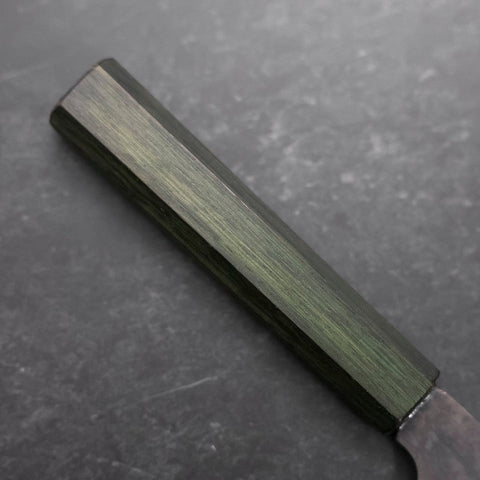 Funayuki White Steel #2 Kurouchi Mango Urushi Verde 150mm