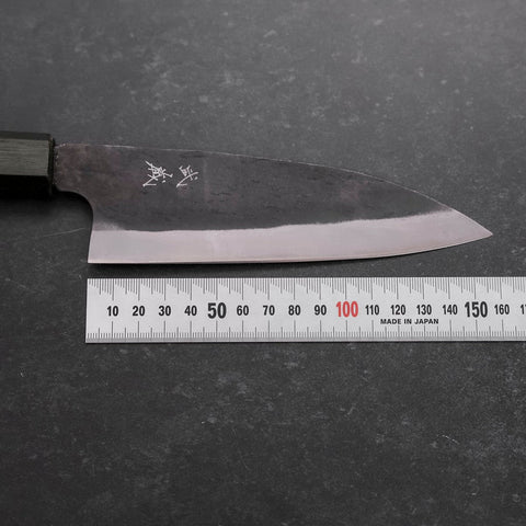 Funayuki White Steel #2 Kurouchi Mango Urushi Verde 150mm