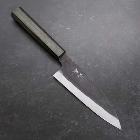Funayuki White Steel #2 Kurouchi Mango Urushi Verde 150mm