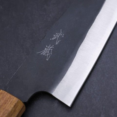 Funayuki White Steel #2 Kurouchi Oak Handle 155mm-[Musashi]-[Japanese-Kitchen-Knives]
