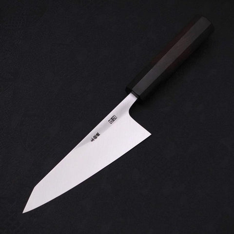 Garasuki Cuchillo para Deshuesar White Steel #2 Kasumi Mango de Ébano con Cuerno de Búfalo 150mm