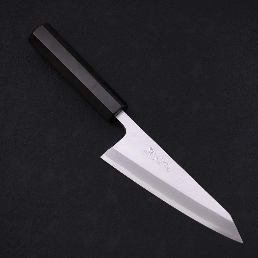 Garasuki Cuchillo para Deshuesar White Steel #2 Kasumi Mango de Ébano con Cuerno de Búfalo 150mm