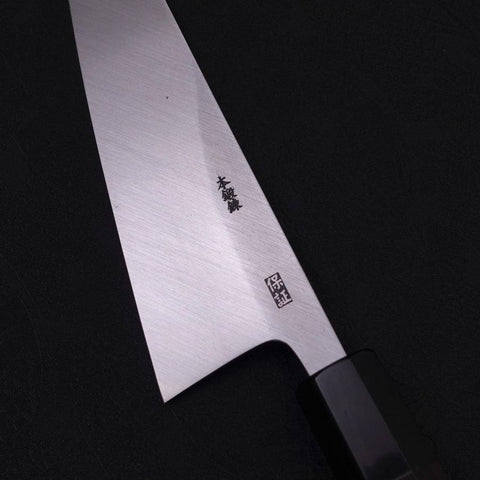 Garasuki Cuchillo para Deshuesar White Steel #2 Kasumi Mango de Ébano con Cuerno de Búfalo 180mm