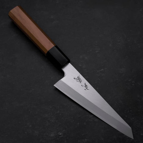 Garasuki Boning Knife White Steel #2 Polished Buffalo Teak Handle 150mm (5.9”)