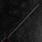 Gyuto 440C Nashiji Damascus Purple Urushi Handle 210mm-[Musashi]-[Japanese-Kitchen-Knives]