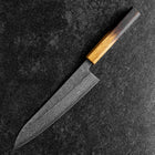 Gyuto 440C Nashiji Damascus Yaki Urushi Handle 210mm-[Musashi]-[Japanese-Kitchen-Knives]