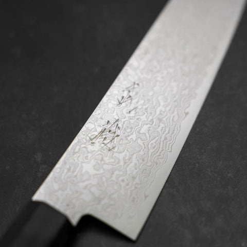 Gyuto AUS-10 Damascus Red Cherry Handle 210mm-[Musashi]-[Japanese-Kitchen-Knives]