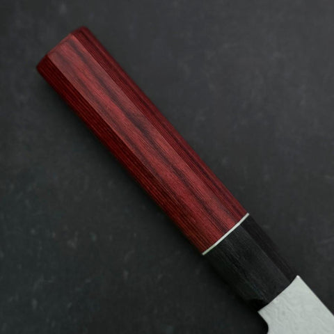 Gyuto AUS-10 Damascus Red Cherry Handle 210mm-[Musashi]-[Japanese-Kitchen-Knives]