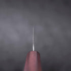 Gyuto AUS-10 Mirror Tsuchime Damascus Purple Urushi Handle 210mm-[Musashi]-[Japanese-Kitchen-Knives]