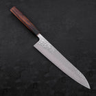 Gyuto AUS-10 Mirror Tsuchime Damascus Sumi Urushi Handle 240mm-[Musashi]-[Japanese-Kitchen-Knives]