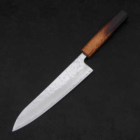 Gyuto AUS-10 Nashiji Damasco Mango Yaki Urushi 210mm
