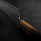 Gyuto AUS-10 Nawame Damascus Yaki Urushi Handle 240mm (9.4”)-[Musashi]-[Japanese-Kitchen-Knives]