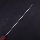 Gyuto AUS-10 Tsuchime Damascus Purple Urushi Handle 180mm-[Musashi]-[Japanese-Kitchen-Knives]
