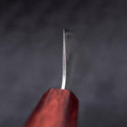 Gyuto AUS-10 Tsuchime Damascus Purple Urushi Handle 210mm-[Musashi]-[Japanese-Kitchen-Knives]