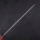 Gyuto AUS-10 Tsuchime Damascus Purple Urushi Handle 210mm-[Musashi]-[Japanese-Kitchen-Knives]
