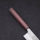 Gyuto AUS-10 Tsuchime Damascus Purple Urushi Handle 210mm-[Musashi]-[Japanese-Kitchen-Knives]