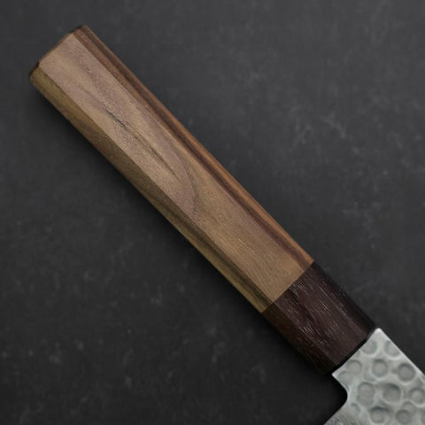 Gyuto AUS-10 Tsuchime Damascus Shitan Walnut Handle 180mm (7”)