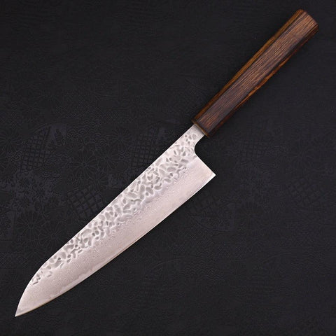 Gyuto AUS-10 Tsuchime Damasco Mango Sumi Urushi 210mm