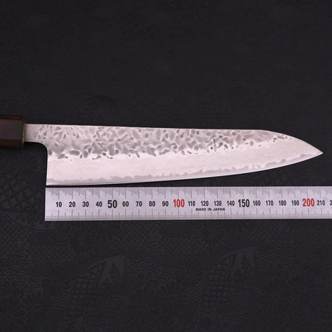 Gyuto AUS-10 Tsuchime Damasco Mango Sumi Urushi 210mm