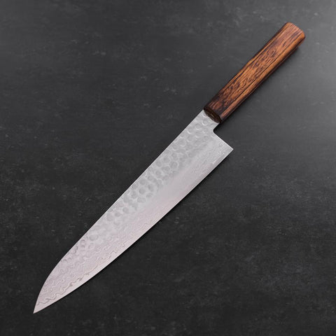 Gyuto AUS-10 Tsuchime Damasco Mango Sumi Urushi 240 mm