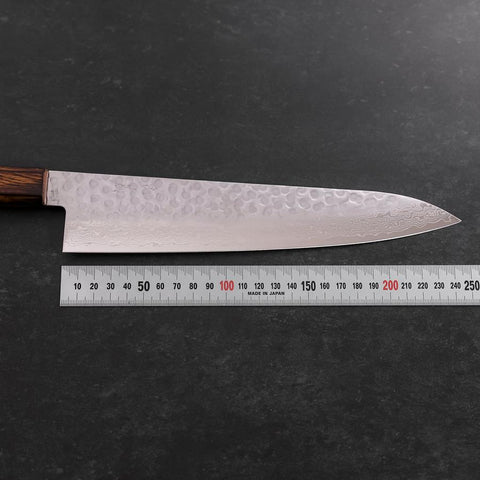 Gyuto AUS-10 Tsuchime Damasco Mango Sumi Urushi 240 mm
