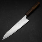Gyuto AUS-10 Wave Nickel Damascus Sumi Urushi Handle 210mm (8.3”)-[Musashi]-[Japanese-Kitchen-Knives]