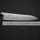 Gyuto AUS-10 Wave Nickel Damascus Sumi Urushi Handle 210mm (8.3”)-[Musashi]-[Japanese-Kitchen-Knives]