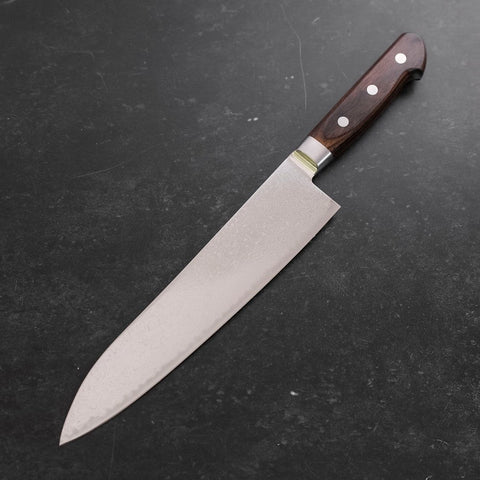 Gyuto AUS-10 Damasco Níquel Ondulado Mango Occidental 210mm