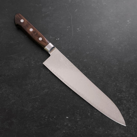Gyuto AUS-10 Damasco Níquel Ondulado Mango Occidental 210mm
