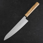 Gyuto AUS-8 Nashiji Olive Handle 195mm-[Musashi]-[Japanese-Kitchen-Knives]