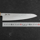 Gyuto AUS-8 Nashiji Olive Handle 195mm-[Musashi]-[Japanese-Kitchen-Knives]