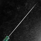Gyuto AUS-8 Polished Ocean Green Handle 210mm (8.3”)-[Musashi]-[Japanese-Kitchen-Knives]