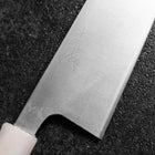Gyuto AUS-8 Polished Ocean White Blue Handle 210mm (8.3”)-[Musashi]-[Japanese-Kitchen-Knives]