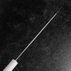 Gyuto AUS-8 Polished Ocean White Blue Handle 210mm (8.3”)-[Musashi]-[Japanese-Kitchen-Knives]
