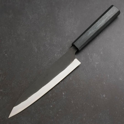 Gyuto Blue Steel #1 Kurouchi Dark Blue Urushi Handle 170mm (6.7”)