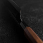 Gyuto Blue Steel #1 Kurouchi Walnut Handle 240mm-[Musashi]-[Japanese-Kitchen-Knives]