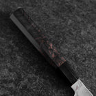 Gyuto Blue Steel #1 Suminagashi Buffalo Ebony Handle 200mm-[Musashi]-[Japanese-Kitchen-Knives]