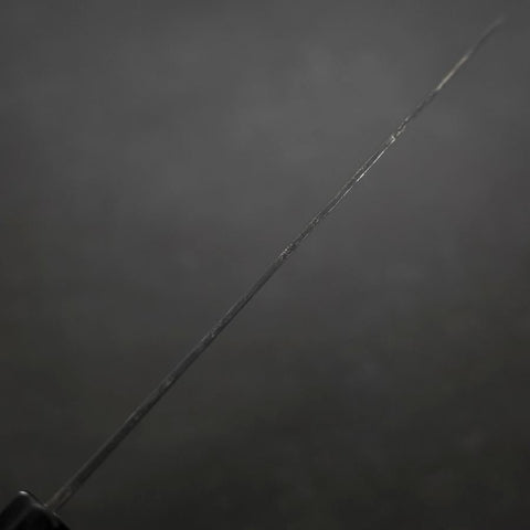 Gyuto Blue Steel #2 Chokin Kurouchi Sakura Fuji Buffalo Ebony Handle 210mm (8.3”)-[Musashi]-[Japanese-Kitchen-Knives]