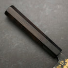 Gyuto Blue Steel #2 Chokin Kurouchi Sakura Fuji Buffalo Ebony Handle 210mm (8.3”)-[Musashi]-[Japanese-Kitchen-Knives]