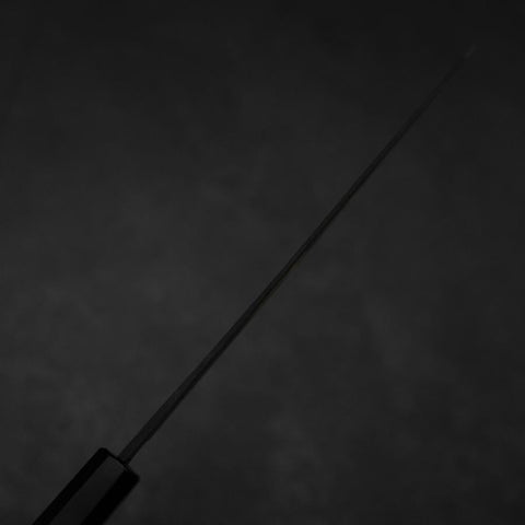 Gyuto Blue Steel #2 Kurouchi Chokin Crane Buffalo Ebony Handle 210mm-[Musashi]-[Japanese-Kitchen-Knives]